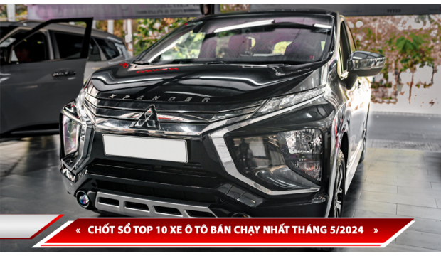 CHỐT SỔ TOP 10 XE Ô TÔ BÁN CHẠY NHẤT THÁNG 5/2024